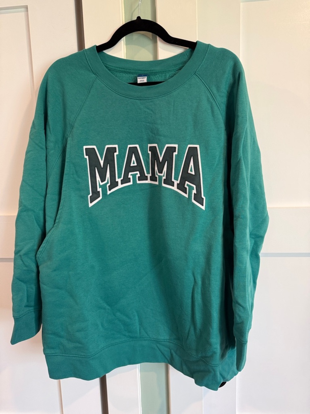 NWOT Old Navy Teal Maternity Crewneck Sweatshirt